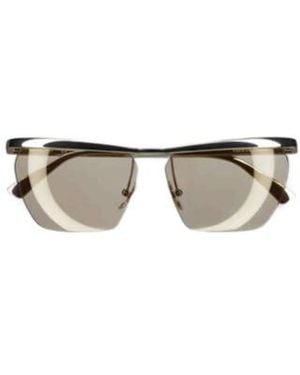 Phoebe Philo Logo Sunglasses - Metallic