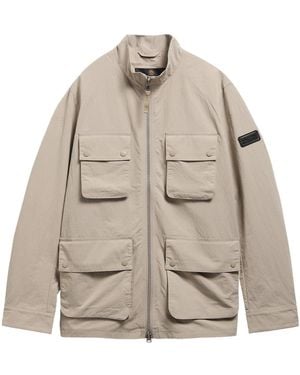 Barbour Simple And Casual Coat - Natural