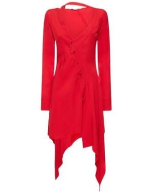 Stella McCartney Asymmetric Dress - Red