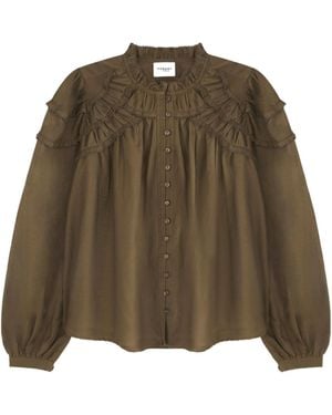 Isabel Marant Long Sleeve Blouse - Brown