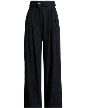 FARM Rio Plain Color Flared Trouser - Black