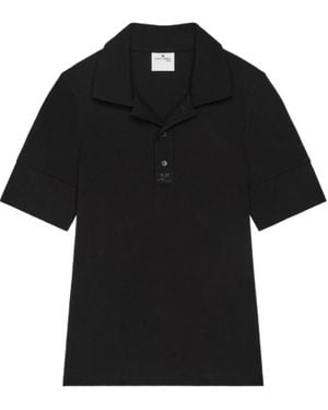 Courreges Courrèges Signature Polo Shirt - Black