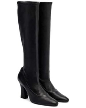 Magda Butrym Leather Knee-High Boots - Black
