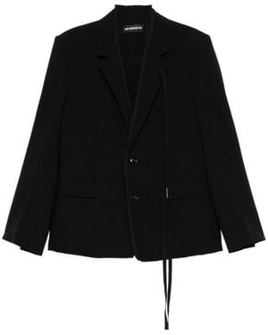Ann Demeulemeester Cadby Single-Breasted Blazer - Black
