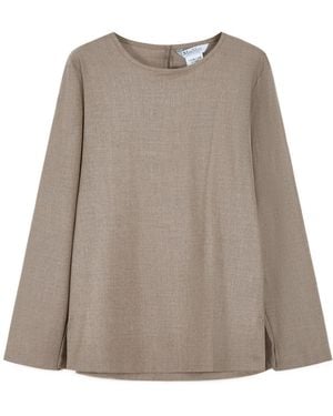 Max Mara Long-Sleeved Top - Brown