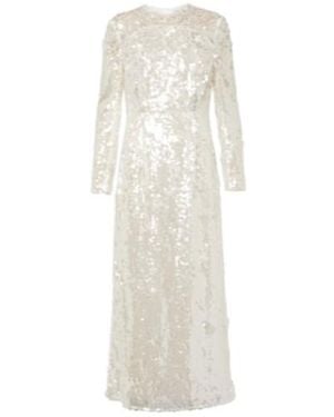 Emilia Wickstead Bridal Amiria Sequined Gown - White