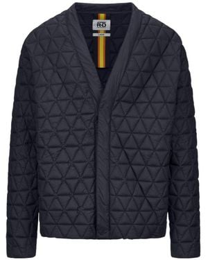 K-Way V-Neck Padded Jacket - Blue