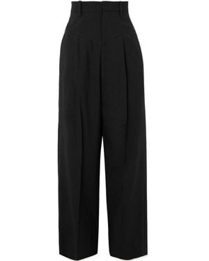 Isabel Marant Staya Wide-Leg Trousers - Black