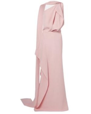Maticevski Priority Draped Crepe Gown - Pink