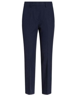 Etro Mid-Rise Tapered Leg Trousers - Blue