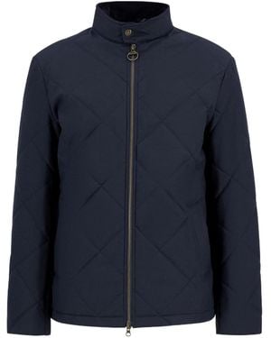 Barbour Quilted Stand-Up Collar Jacket - Blue