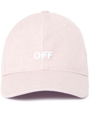 Off-White c/o Virgil Abloh Drill Off Stamp Baseball Cap - Pink