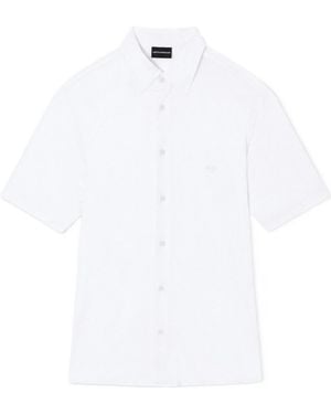 Emporio Armani Collared Shortsleeve Shirt - White