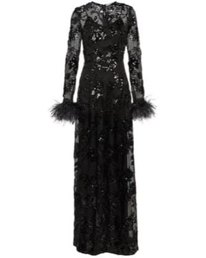 Erdem Malvina Embellished Silk Gown - Black