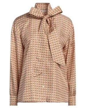 Tory Burch Slim-Fit Long-Sleeve Shirt - Brown