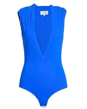 Maison Margiela Sleeveless Stretch Top - Blue