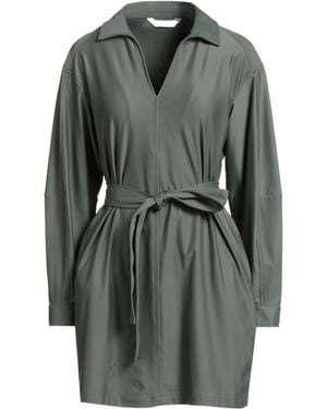 Max Mara Solid-Colored Bodycon Dress - Grey