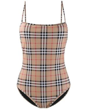 Burberry Vintage Check One-Piece Swimsuit - Multicolour