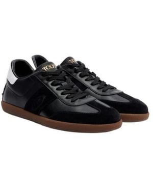 Tod's Versatile Low-Top Leather Sneakers - Black