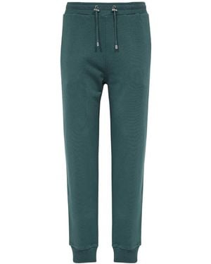 Balmain Logo Patch Drawstring Track Pants - Green