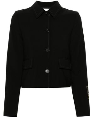 Marni Contrast-Stitching Jacket - Black