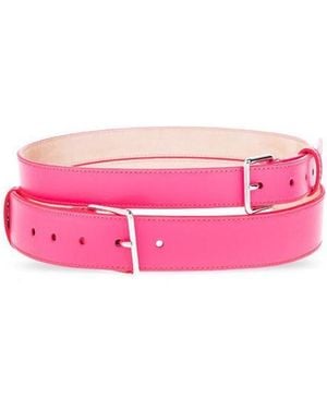 McQueen Double Wrap Buckled Belt - Pink