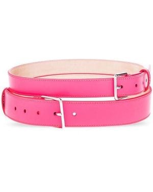 McQueen Double Wrap Buckled Belt - Pink