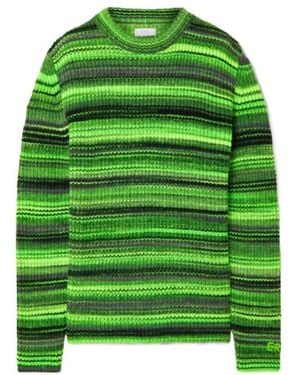 ERL Striped Wool-Blend Jumper - Green