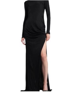 GIUSEPPE DI MORABITO Draped Maxi Dress - Black