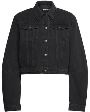 ROTATE BIRGER CHRISTENSEN Denim Oversized Jacket - Black