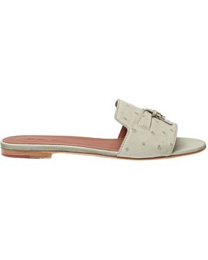 Loro Piana Summer Charms Sandal - White
