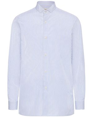 Maison Margiela Striped Cotton Shirt - White