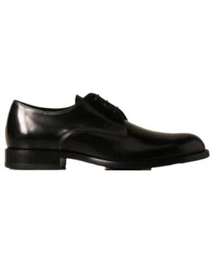 Tod's Round-Toe Oxford Lace-Up Shoes - Black