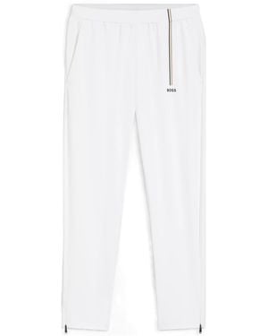BOSS Active Tracksuit Bottoms - White