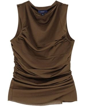 Soeur Irina Draped Top - Brown