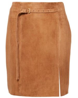 Vince Slit Skirt - Brown