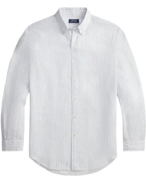 Polo Ralph Lauren Striped Linen Shirt - White
