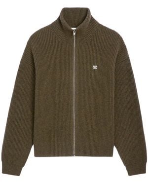 Celine Triomphe Trucker Jumper - Green