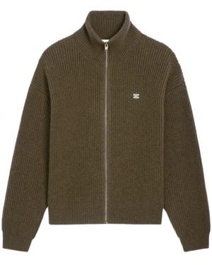 Celine Triomphe Trucker Sweater - Green