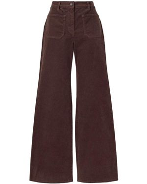 Nili Lotan Florence Corduroy Casual Trousers - Purple