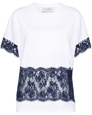 ERMANNO FIRENZE Short-Sleeved T-Shirt - Blue