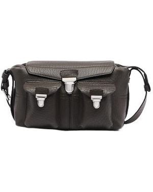 Lemaire Mini Leather Shoulder Bag - Black