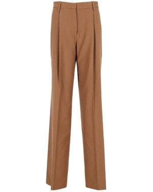 Dries Van Noten Pleated Casual Trousers - Brown