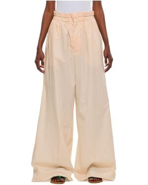 Quira Wide-Leg Casual Trousers - Natural