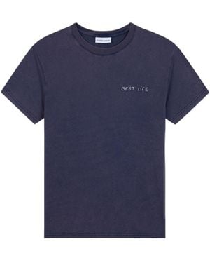 Maison Labiche Popincourt Embroidered T-Shirt - Blue