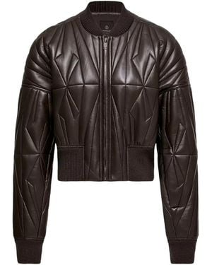Moncler Rick Owens Geocamo Nappa Leather Bomber Jacket - Black