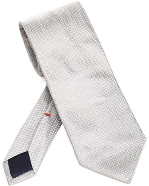 Al Duca d'Aosta Pointed-Tip Tie - White
