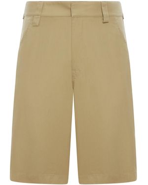 Bottega Veneta Twill Shorts - Natural