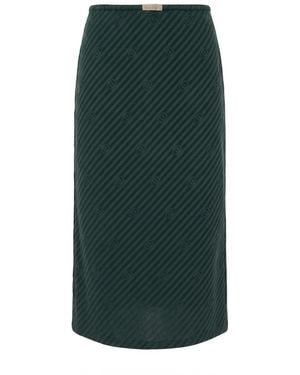 Gucci Interlocking G Jacquard Skirt - Green