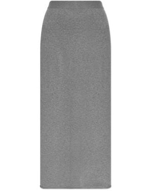 Lisa Yang The Charlotta Ribbed Knit Maxi Skirt - Gray